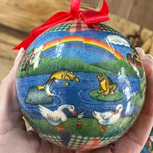 1996 Noah's Ark Christmas Ornaments Set of 12 Star and Ball Shaped Vintage Bible - Picture 16 of 16